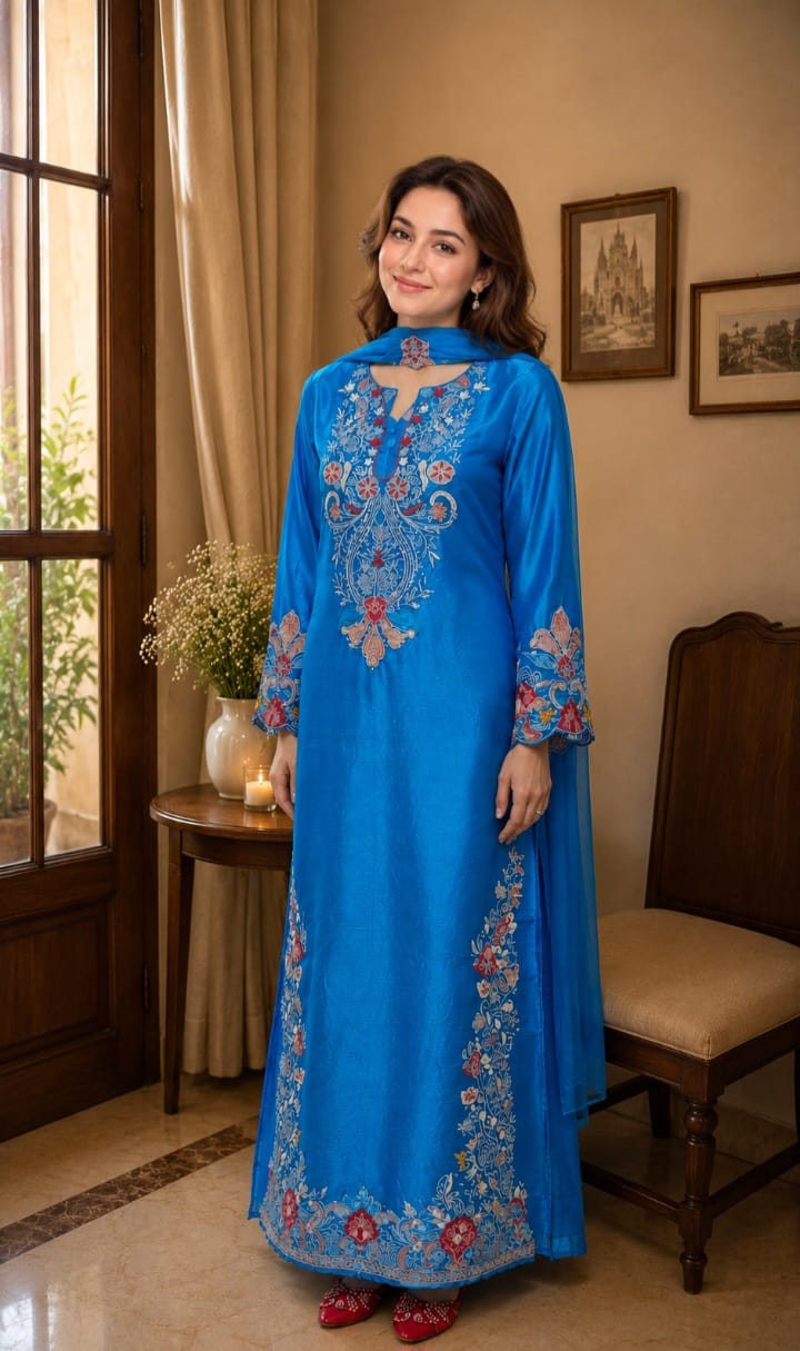 Royal Sapphire kaftan