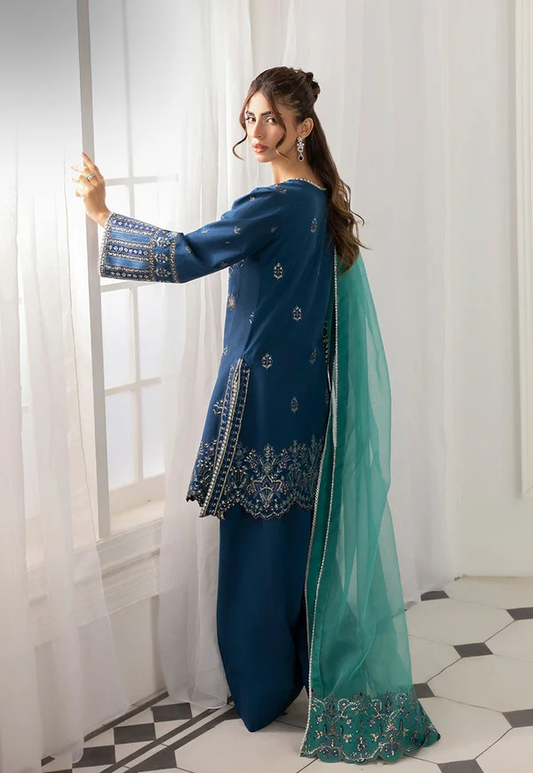 PS-US-1 EMBROIDERED SILK UNSTITCHED 3 PCS